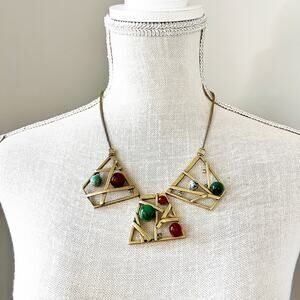 NEW Chico’s Beaded Bib Necklace
